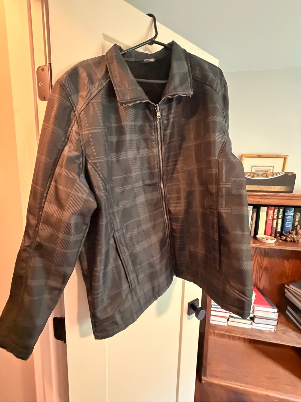 ZeroXposur Men's Black Plaid Zip Front Jacket